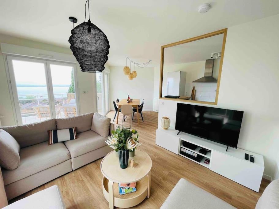 Magnifique Appart Renove Evian Duplex Vue Lac 8 Pers Extérieur photo