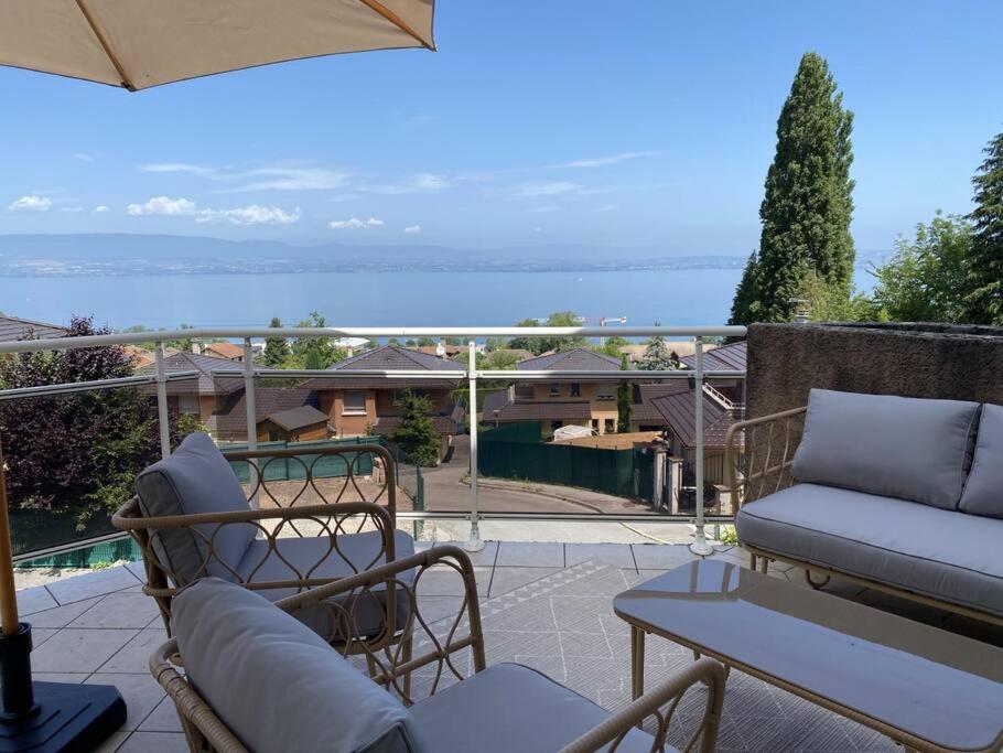 Magnifique Appart Renove Evian Duplex Vue Lac 8 Pers Extérieur photo